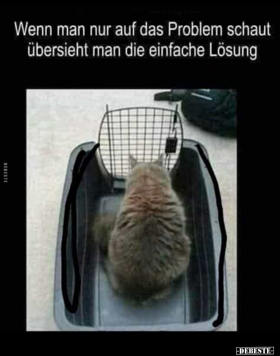 Wenn man nur auf das Problem schaut übersieht man die..