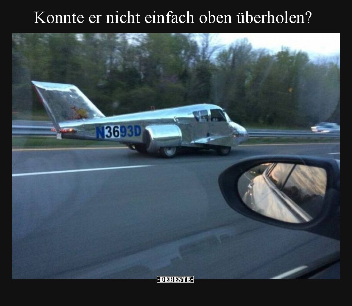 Konnte er nicht einfach oben überholen?