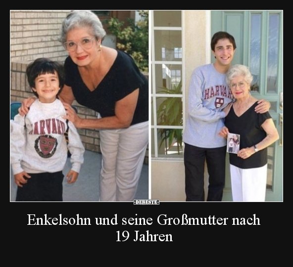 Enkelsohn und seine Großmutter nach 19 Jahren.. - Lustige Bilder | DEBESTE.de