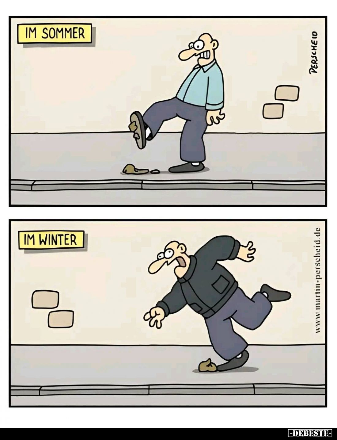 Im Sommer
vs
im Winter.