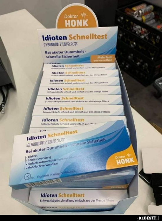 Idioten Schnelltest.. - Lustige Bilder | DEBESTE.de