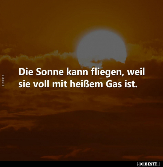 Sonne, Fliegen