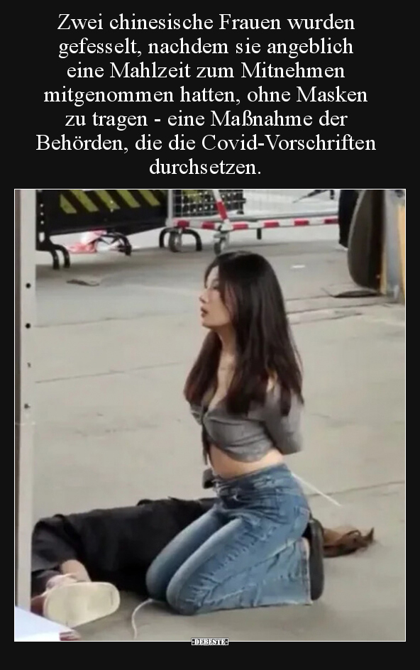 Zwei chinesische Frauen wurden gefesselt, nachdem sie.. - Lustige Bilder | DEBESTE.de