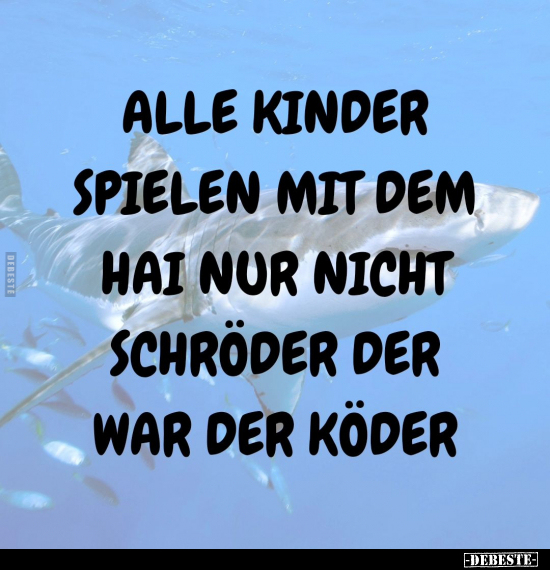 Alle Kinder spielen mit dem Hai.. - Lustige Bilder | DEBESTE.de