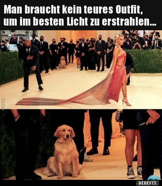 Man braucht kein teures Outfit, um im besten Licht zu..