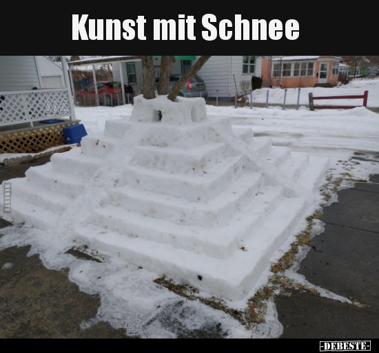 Kunst mit Schnee.. - Lustige Bilder | DEBESTE.de