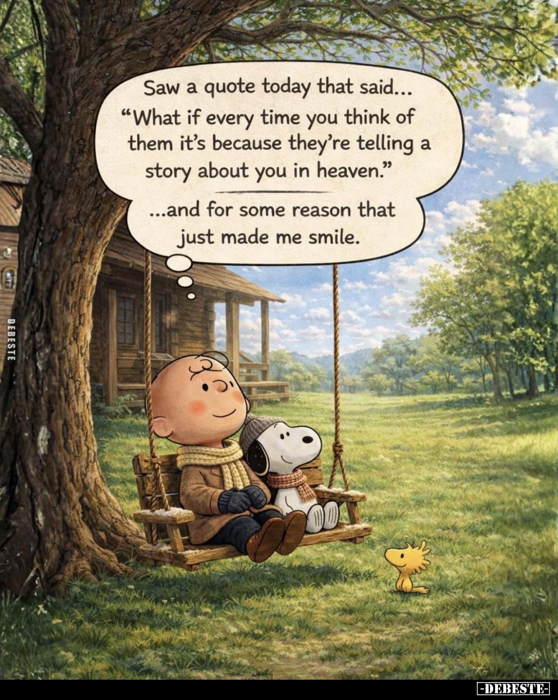 Saw a quote today that said... "What if every time you think of them it's because they're telling a story about you in h...