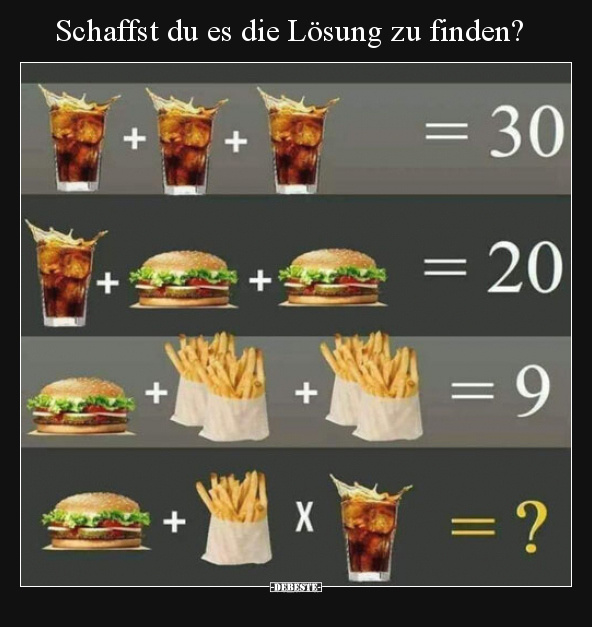 Schaffst du es die Lösung zu finden?..