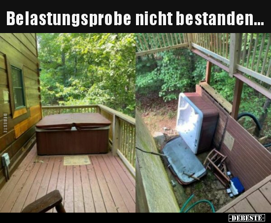 Belastungsprobe nicht bestanden... - Lustige Bilder | DEBESTE.de