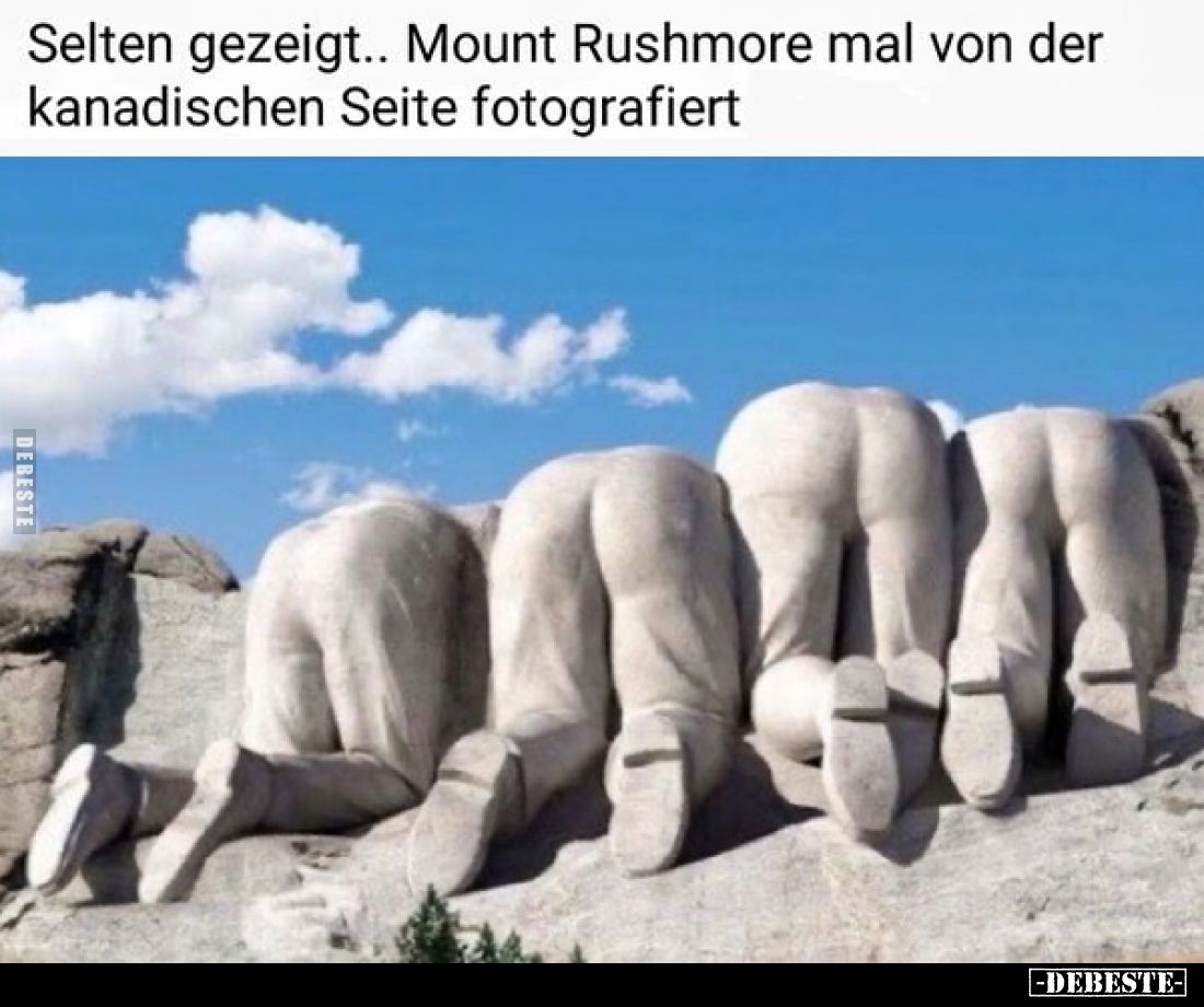 Selten gezeigt.. Mount Rushmore mal von der kanadischen Seite fotografiert.