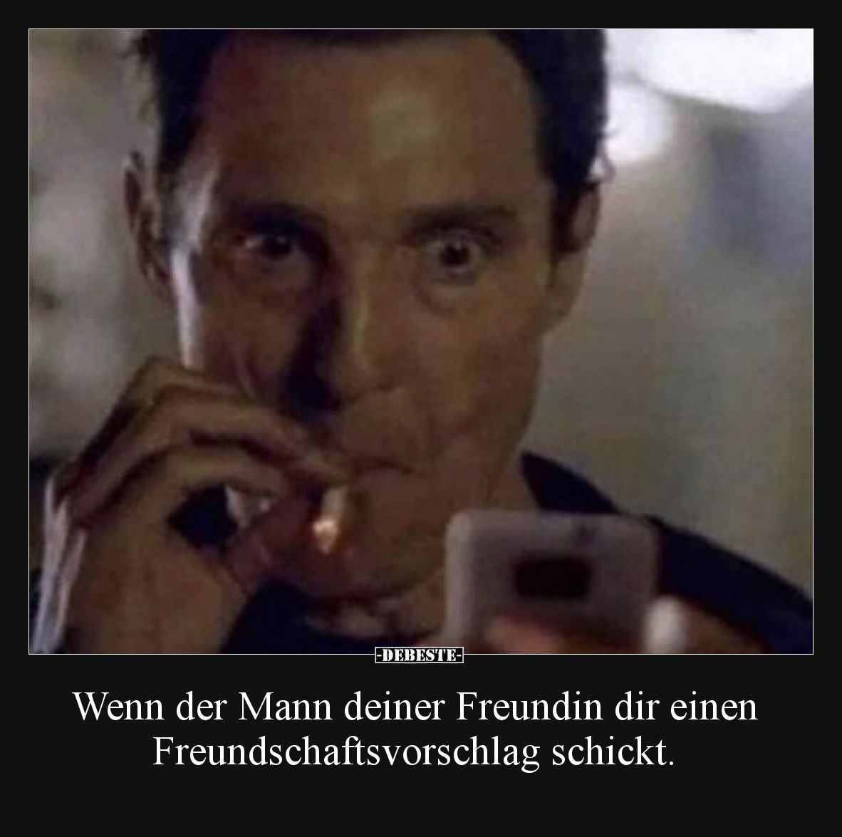 Wenn der Mann deiner Freundin dir einen Freundschaftsvorschlag schickt.