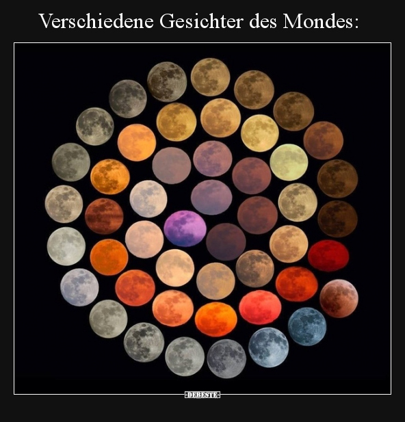 Verschiedene Gesichter des Mondes.. - Lustige Bilder | DEBESTE.de