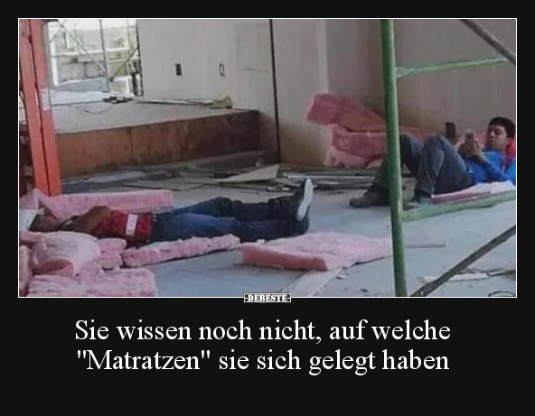 Sie wissen noch nicht, auf welche "Matratzen" sie sich.. - Lustige Bilder | DEBESTE.de
