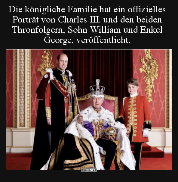 Die königliche Familie hat ein offizielles Porträt von.. - Lustige Bilder | DEBESTE.de