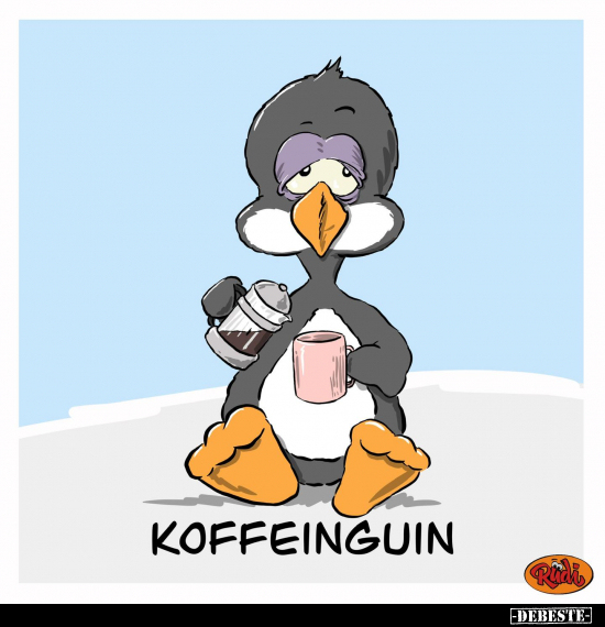 Koffeinguin... - Lustige Bilder | DEBESTE.de