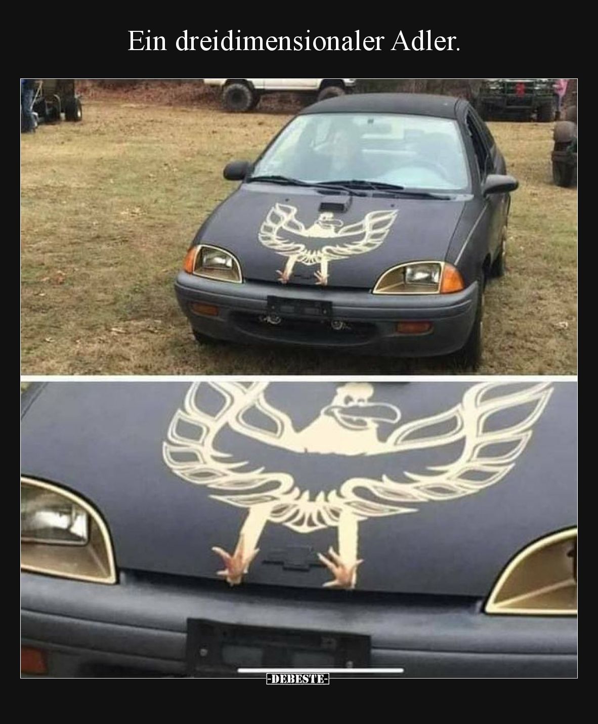 Ein dreidimensionaler Adler