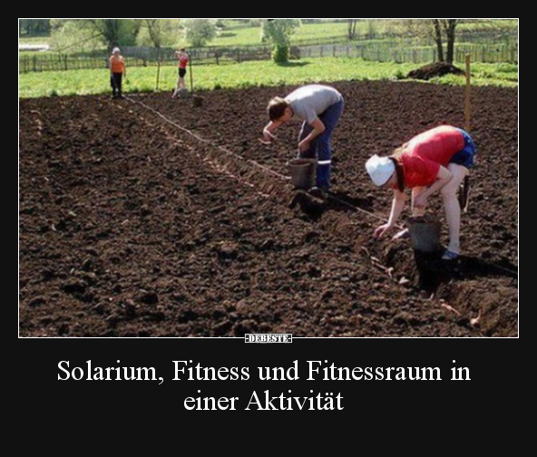 Solarium, Fitness und Fitnessraum in einer Aktivität.. - Lustige Bilder | DEBESTE.de