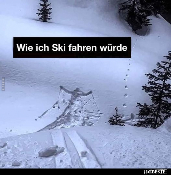 Wie ich Ski fahren würde... - Lustige Bilder | DEBESTE.de