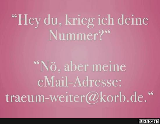 Hey du, krieg ich deine Nummer? - Lustige Bilder | DEBESTE.de