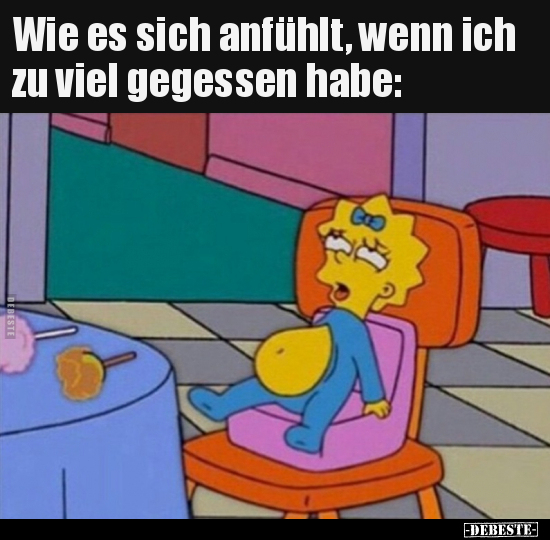 Wie es sich anfühlt, wenn ich zu viel gegessen habe.. - Lustige Bilder | DEBESTE.de