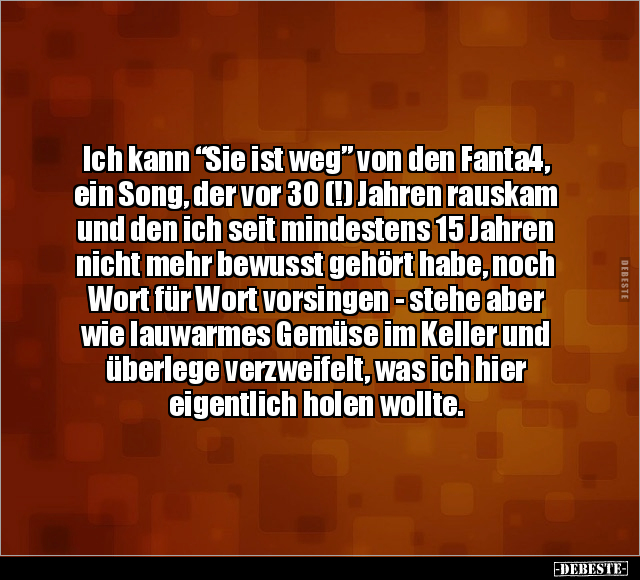 Singen, Keine Ahnung