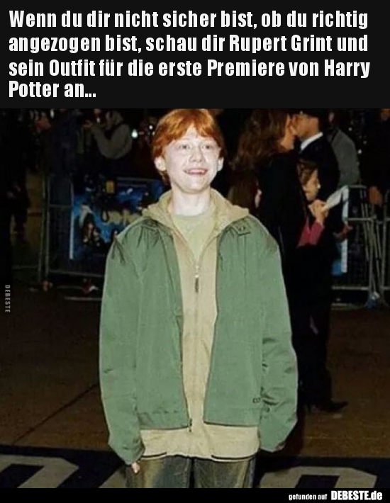 Wenn du dir nicht sicher bist, ob du richtig angezogen..