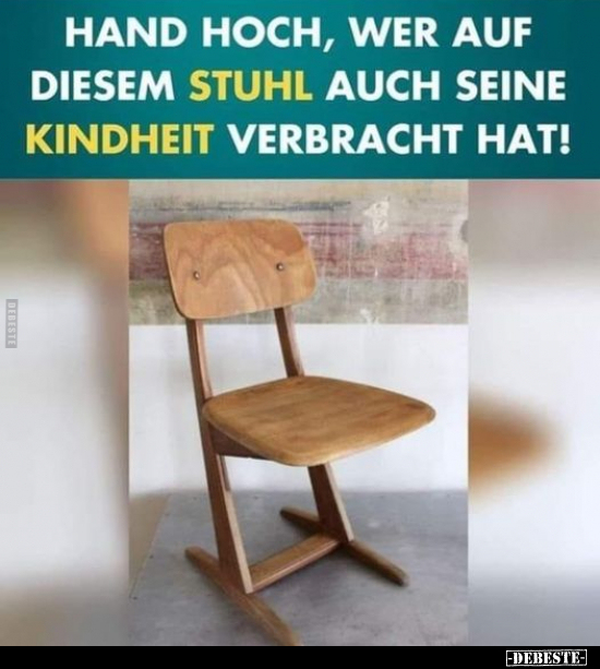 Hand hoch, wer auf diesem Stuhl.. - Lustige Bilder | DEBESTE.de