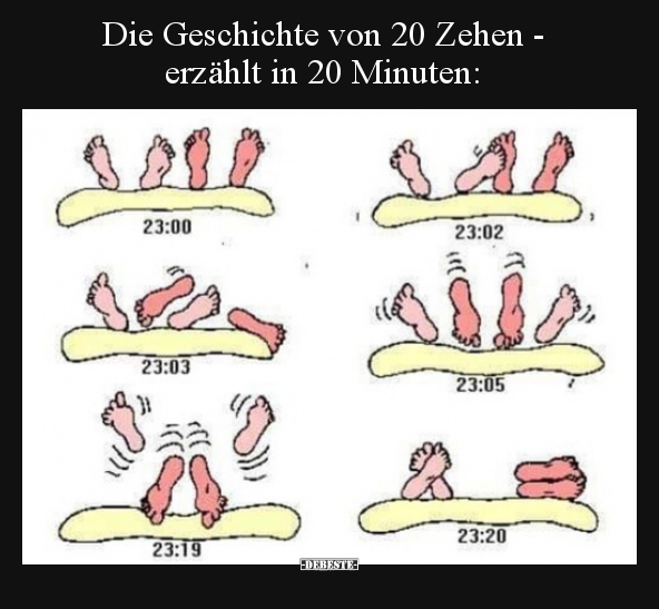 Die Geschichte von 20 Zehen - erzählt in 20 Minuten.. - Lustige Bilder | DEBESTE.de