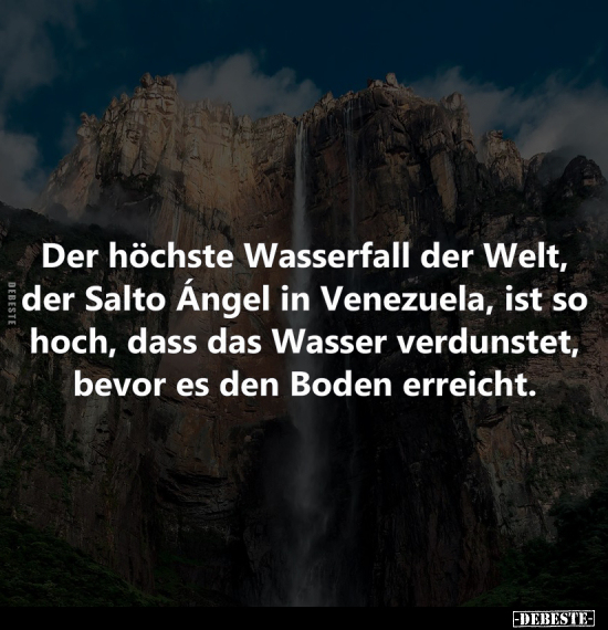 Der höchste Wasserfall der Welt.. - Lustige Bilder | DEBESTE.de