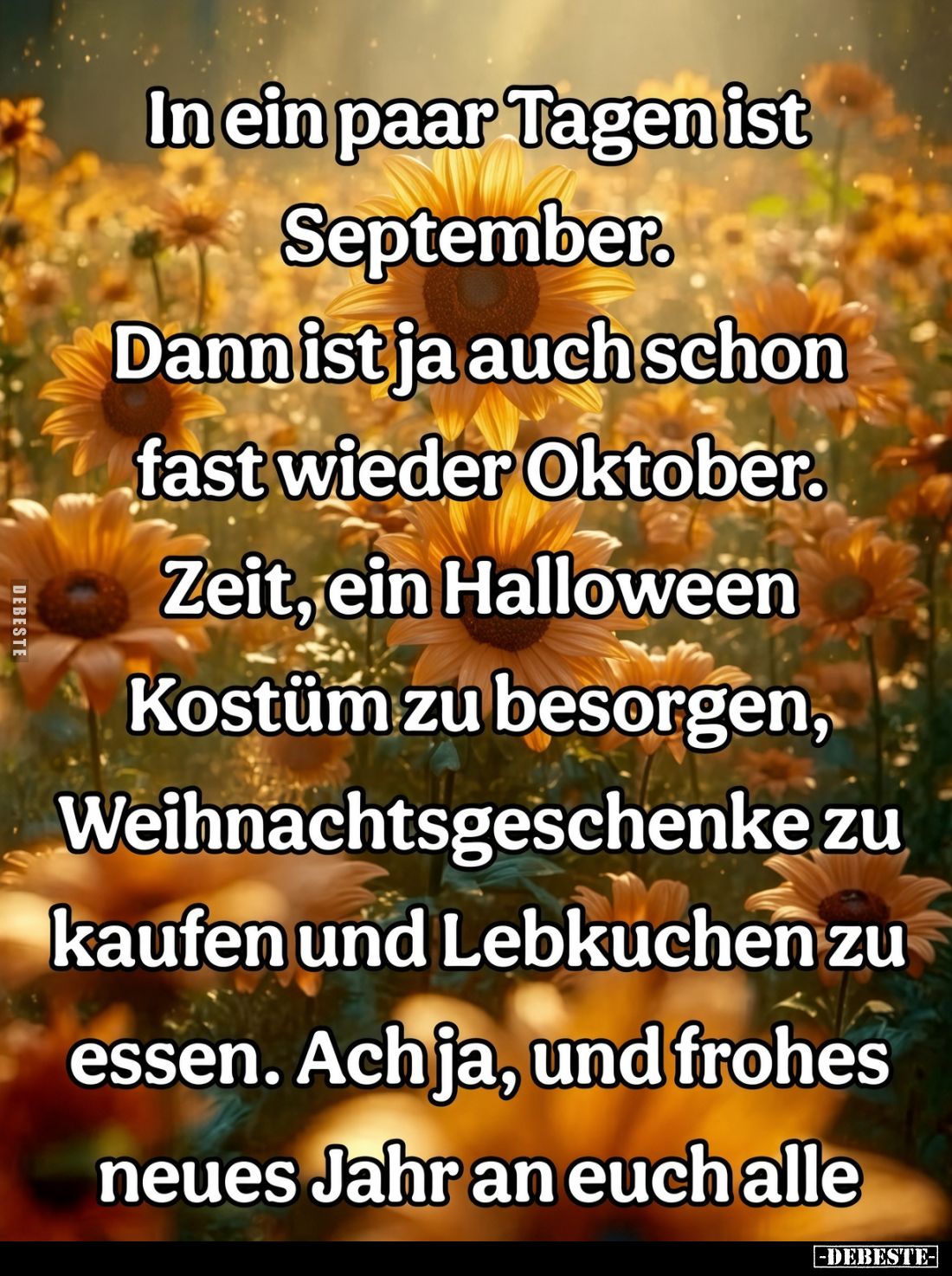 In ein paar Tagen ist September. Dann ist ja auch schon fast wieder Oktober. Zeit, ein Halloween Kostüm zu besorgen, Weihnach...