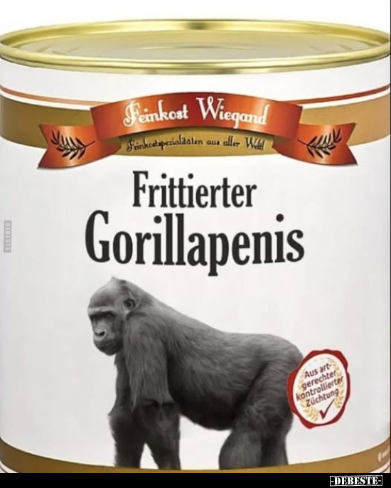 Frittierter Gorillapenis.. - Lustige Bilder | DEBESTE.de