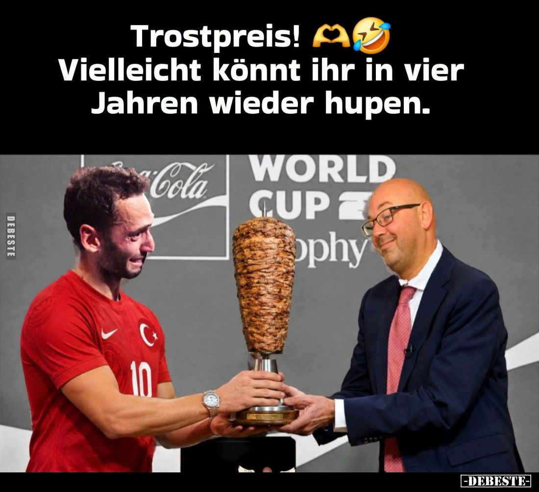 Trostpreis!
Vielleicht könnt ihr in vier Jahren wieder hupen.