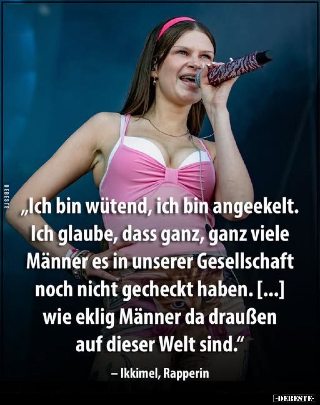 „Ich bin wütend, ich bin angeekelt.
Ich glaube, dass ganz, ganz viele Männer es in unserer Gesellschaft noch nicht gecheckt ...