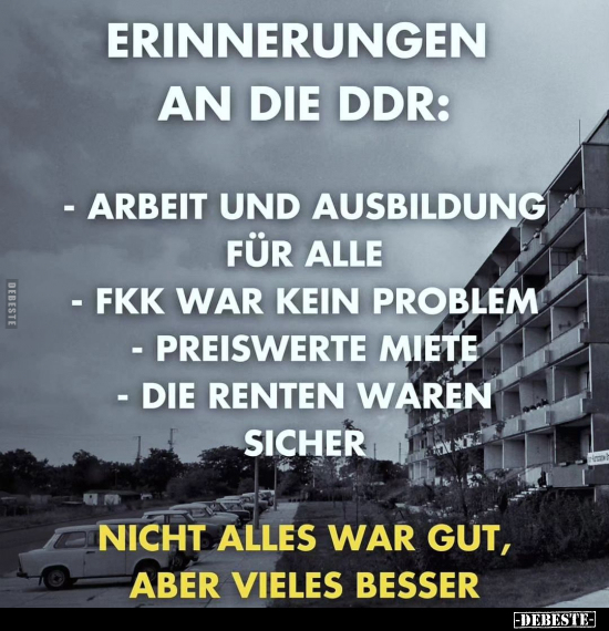 Erinnerungen an die DDR.. - Lustige Bilder | DEBESTE.de