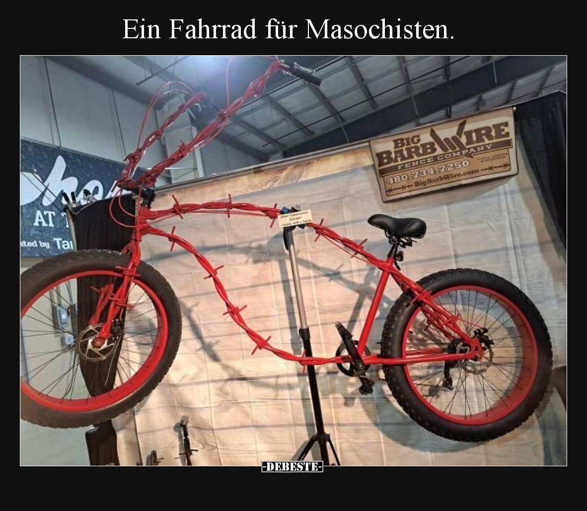 Ein Fahrrad für Masochisten.