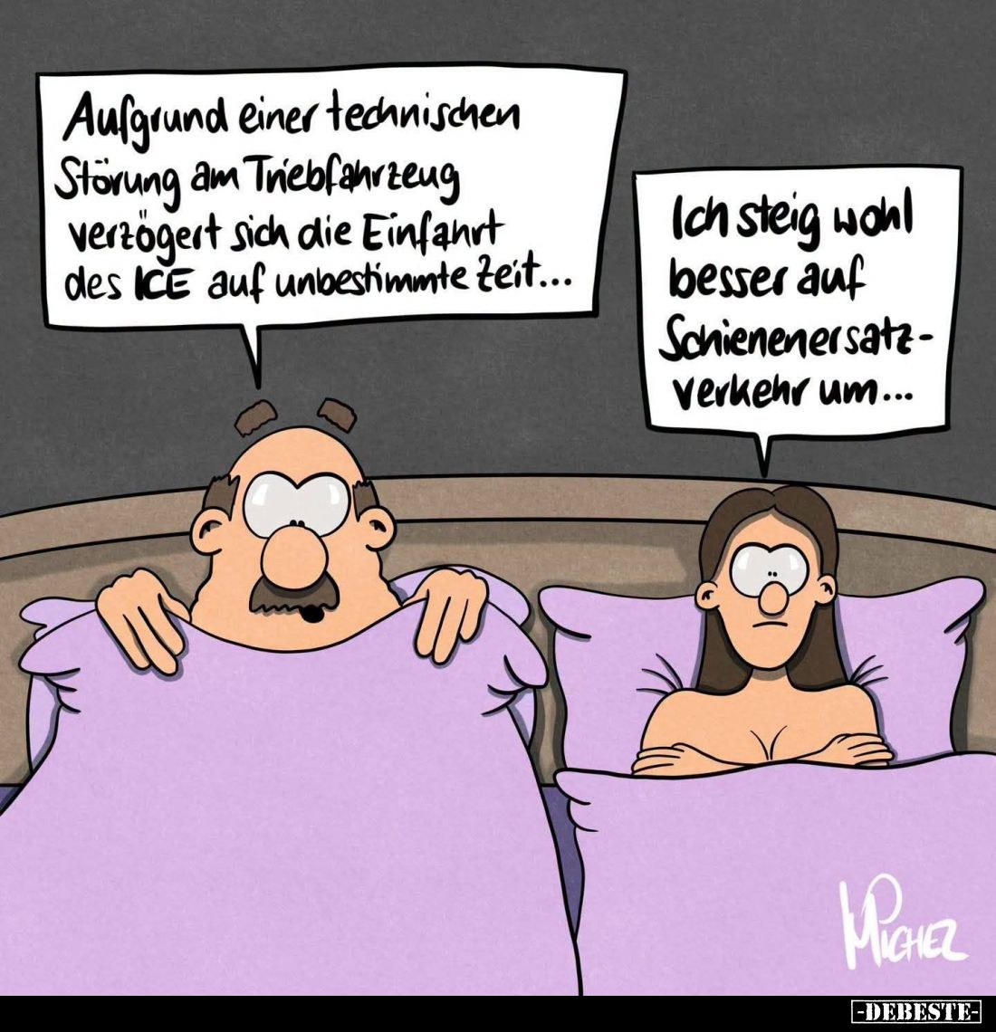 Aufgrund einer technischen Störung am Triebfahrzeug verzögert sich.. - Lustige Bilder | DEBESTE.de