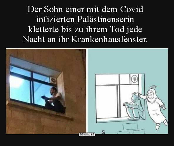 Der Sohn einer mit dem Covid infizierten Palästinenserin.. - Lustige Bilder | DEBESTE.de