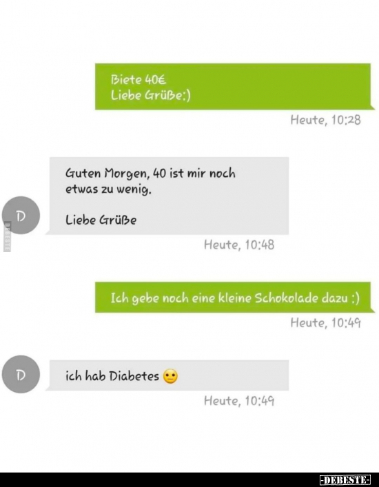 Liebe, Liebe Grüße, Grüße, Guten Morgen, Morgen, Schokolade, Diabetes