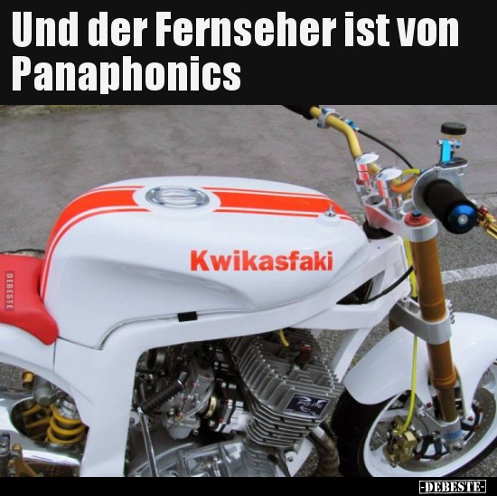 Und der Fernseher ist von Panaphonics.. - Lustige Bilder | DEBESTE.de