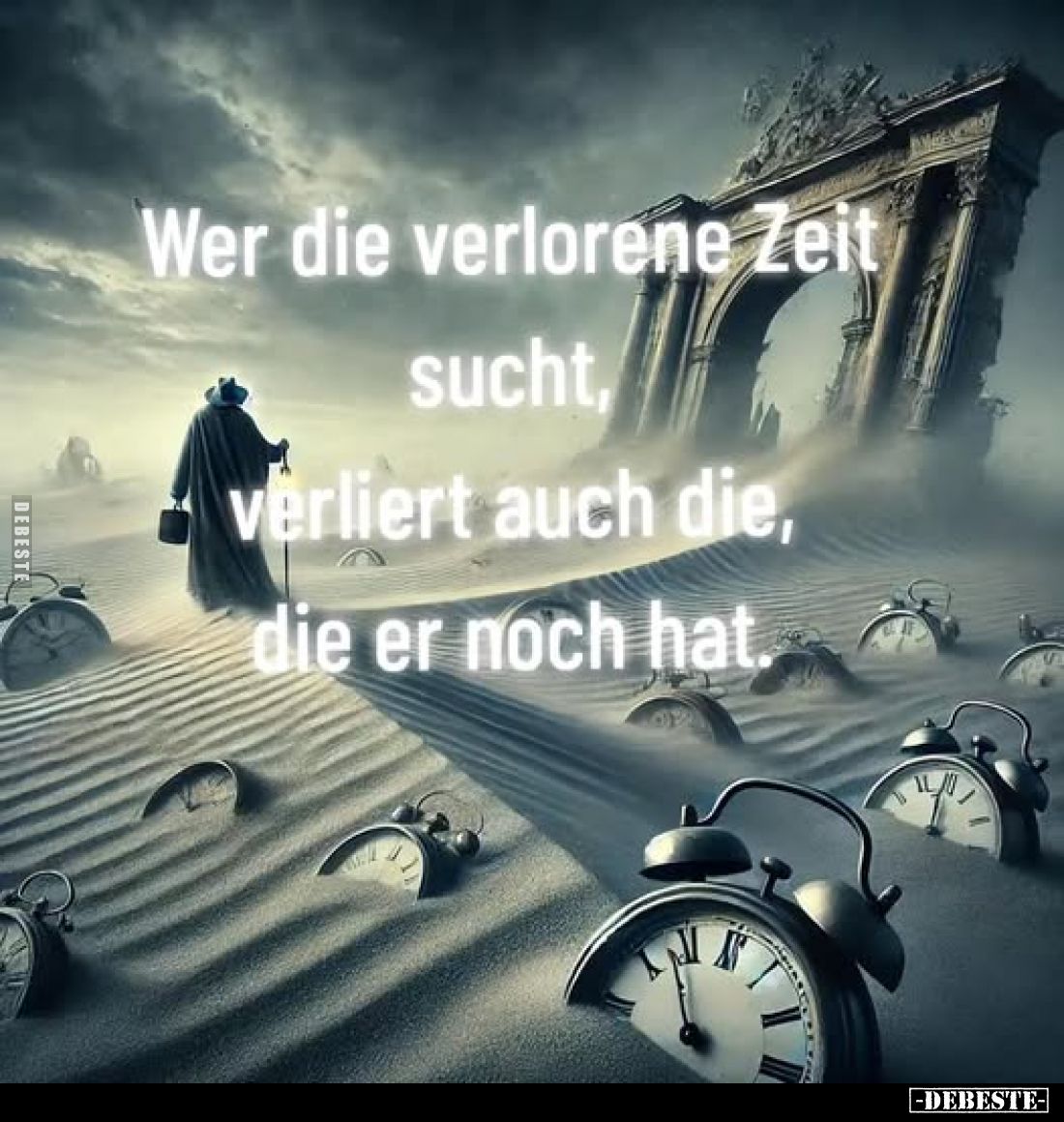 Wer die verlorene Zeit sucht, verliert auch die, die er noch hat.