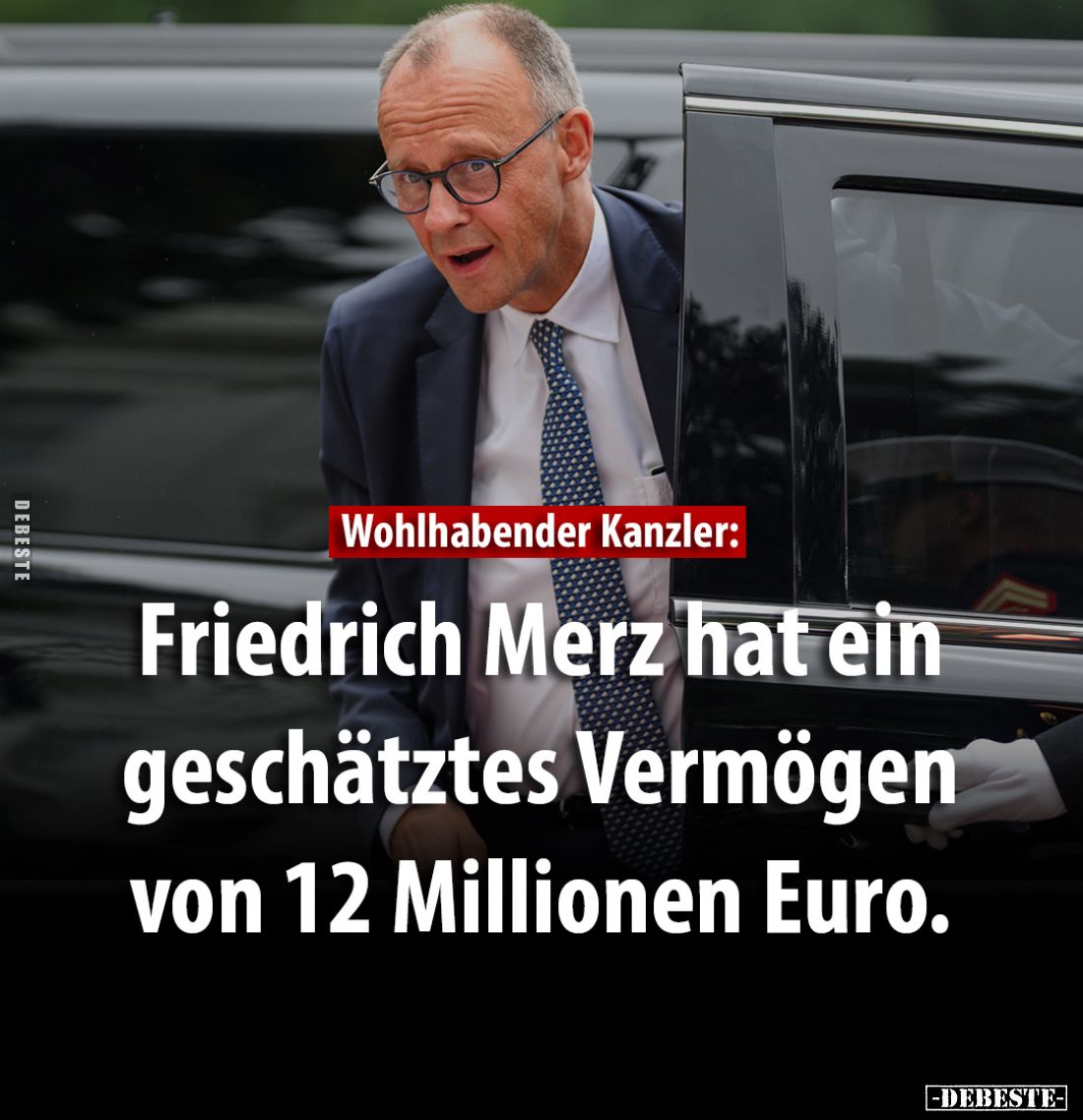 Wohlhabender Kanzler:
Friedrich Merz hat ein geschätztes Vermögen von 12 Millionen Euro.