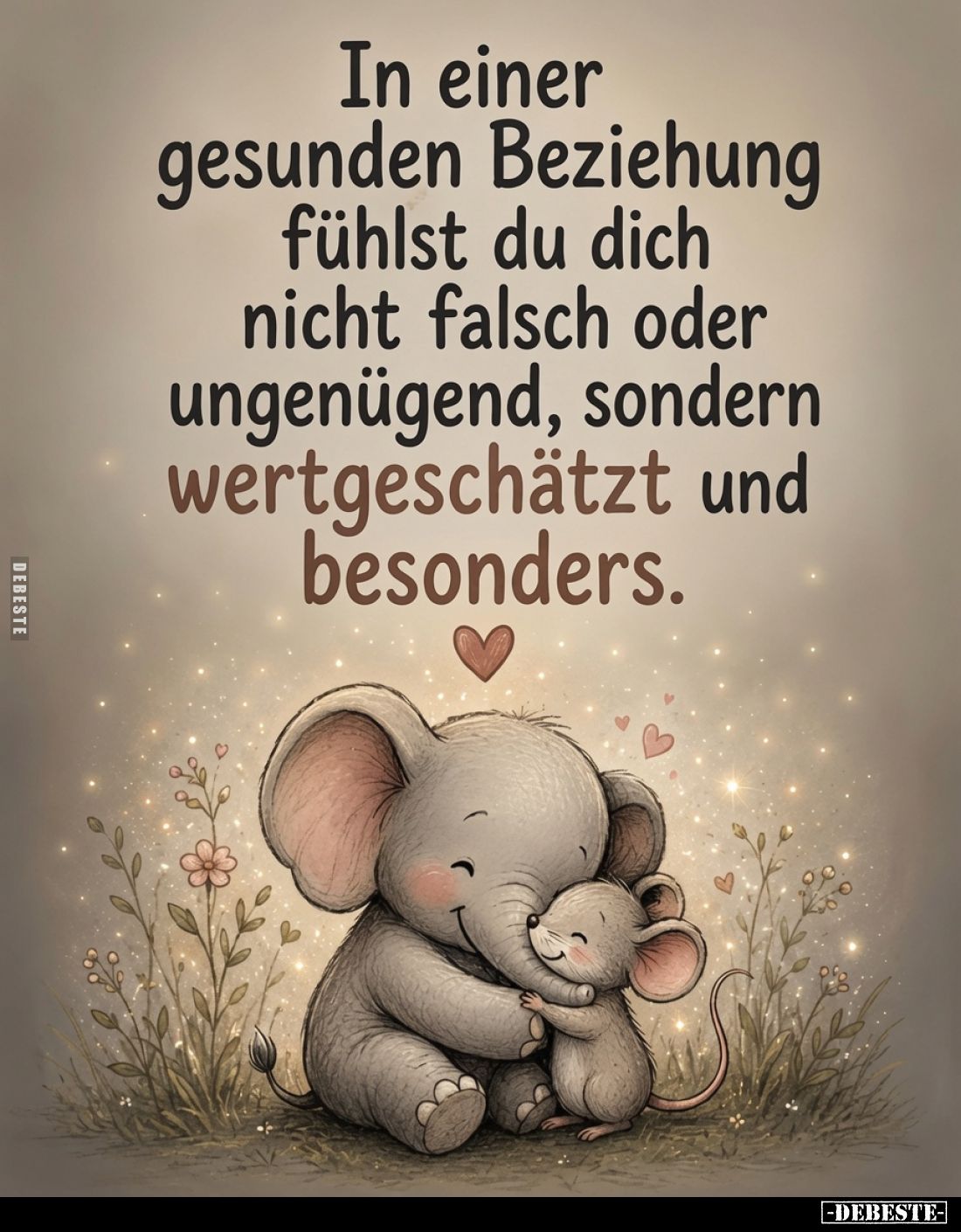 In einer gesunden Beziehung fühlst du dich nicht falsch oder ungenügend, sondern wertgeschätzt und besonders.