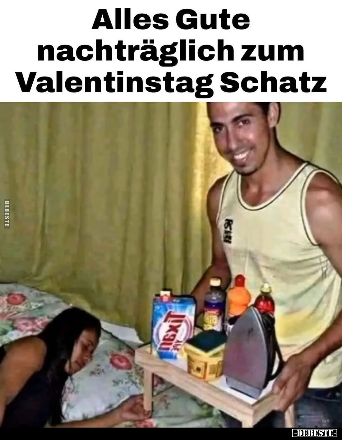 Alles Gute nachträglich zum Valentinstag Schatz