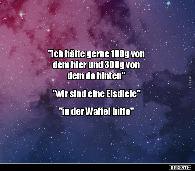 "Ich hätte gerne 100g von dem hier und 300g von dem da.." - Lustige Bilder | DEBESTE.de