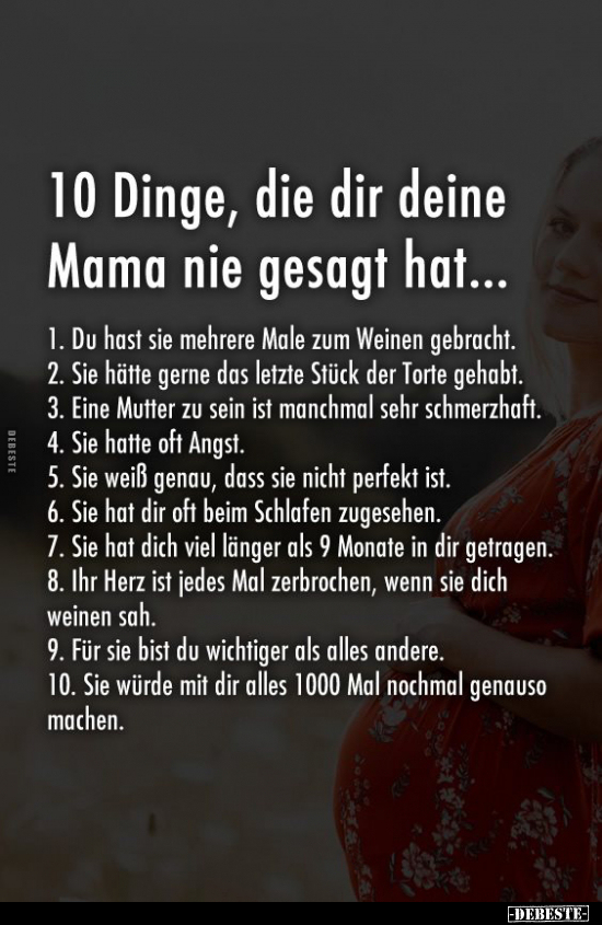 10 Dinge, die dir deine Mama nie gesagt hat.. - Lustige Bilder | DEBESTE.de