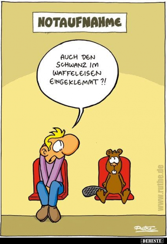 Auch den Schwanz im Waffeleisen eingeklemmt?!..