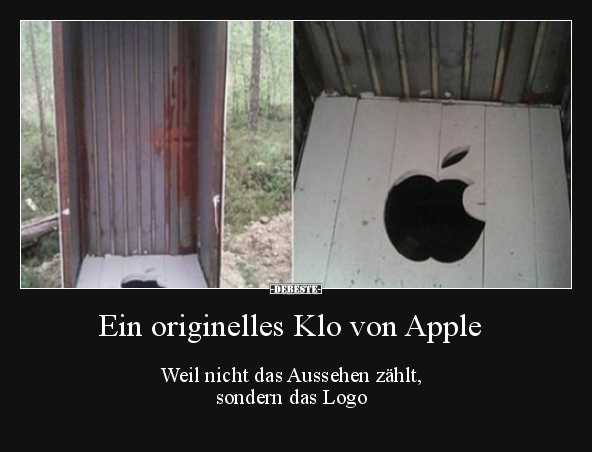 Ein originelles Klo von Apple.. - Lustige Bilder | DEBESTE.de