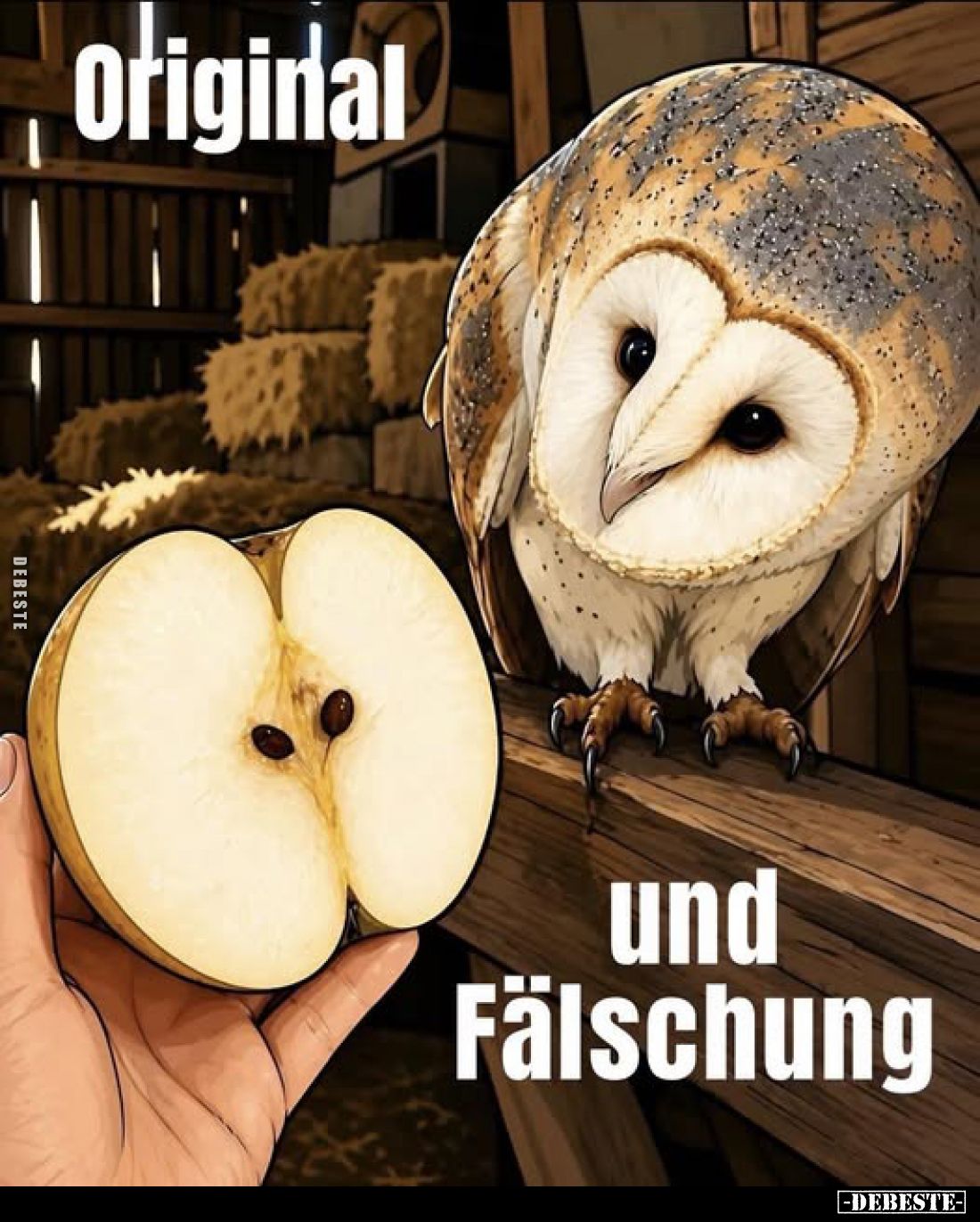Original
und Fälschung.