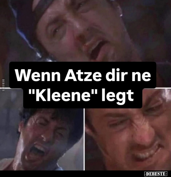 Wenn Atze dir ne "Kleene" legt.. - Lustige Bilder | DEBESTE.de