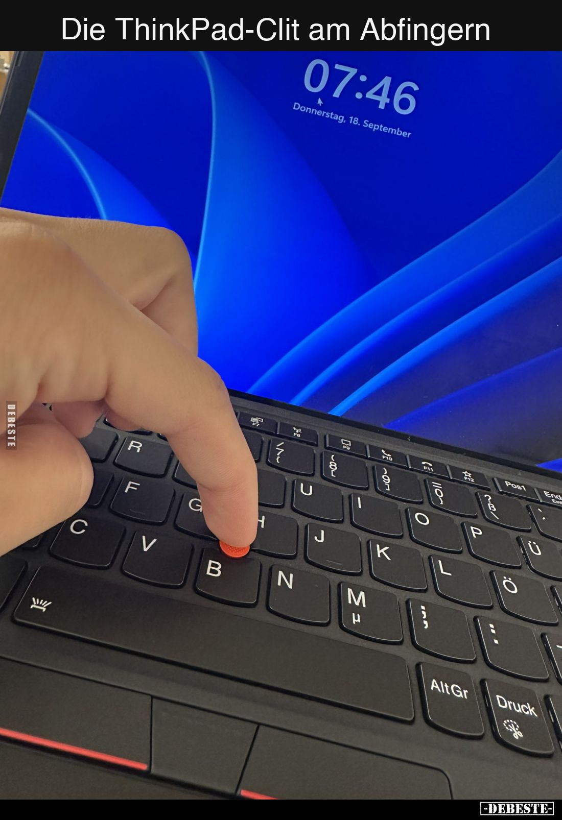 Die ThinkPad-Clit am Abfingern